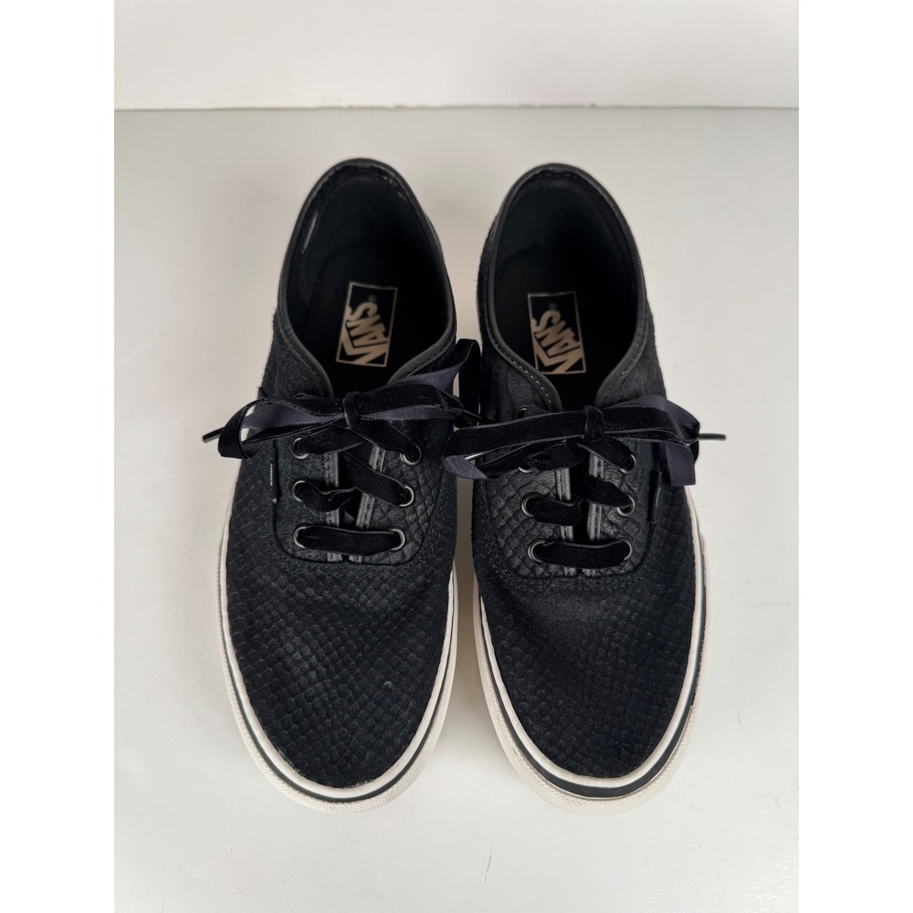 Vans Authentic Platform 2.0 Black Snakeskin Casual Comfort Shoes W-9.5 M-8 - Picture 4 of 8